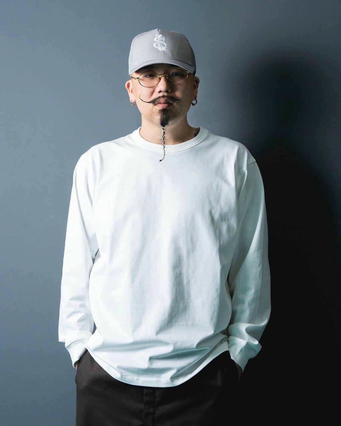 St】L/S Pack T-shirt 7.6oz（White） | Classic clothing