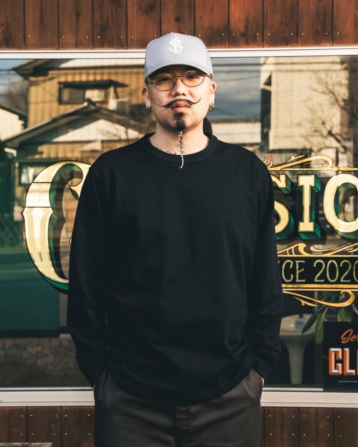 St】L/S Pack T-shirt 7.6oz（Black） | Classic clothing