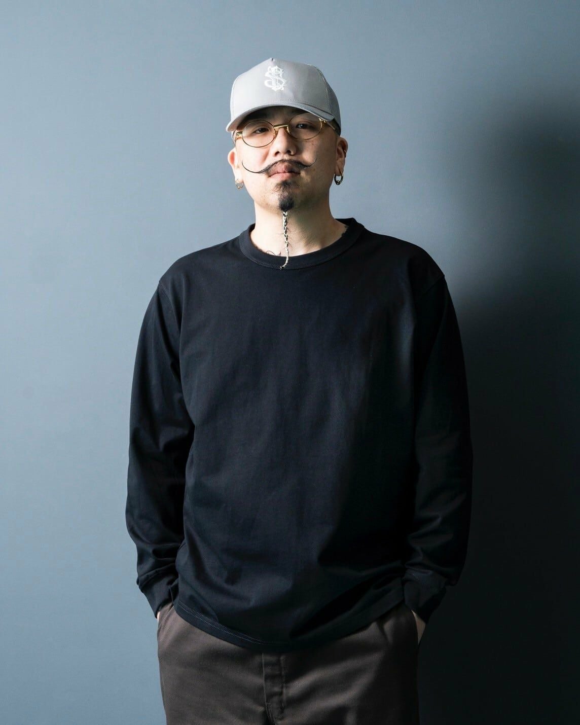 St】L/S Pack T-shirt 7.6oz（Black） | Classic clothing
