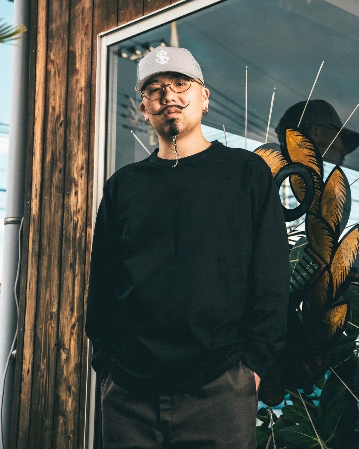 St】L/S Pack T-shirt 7.6oz（Black） | Classic clothing