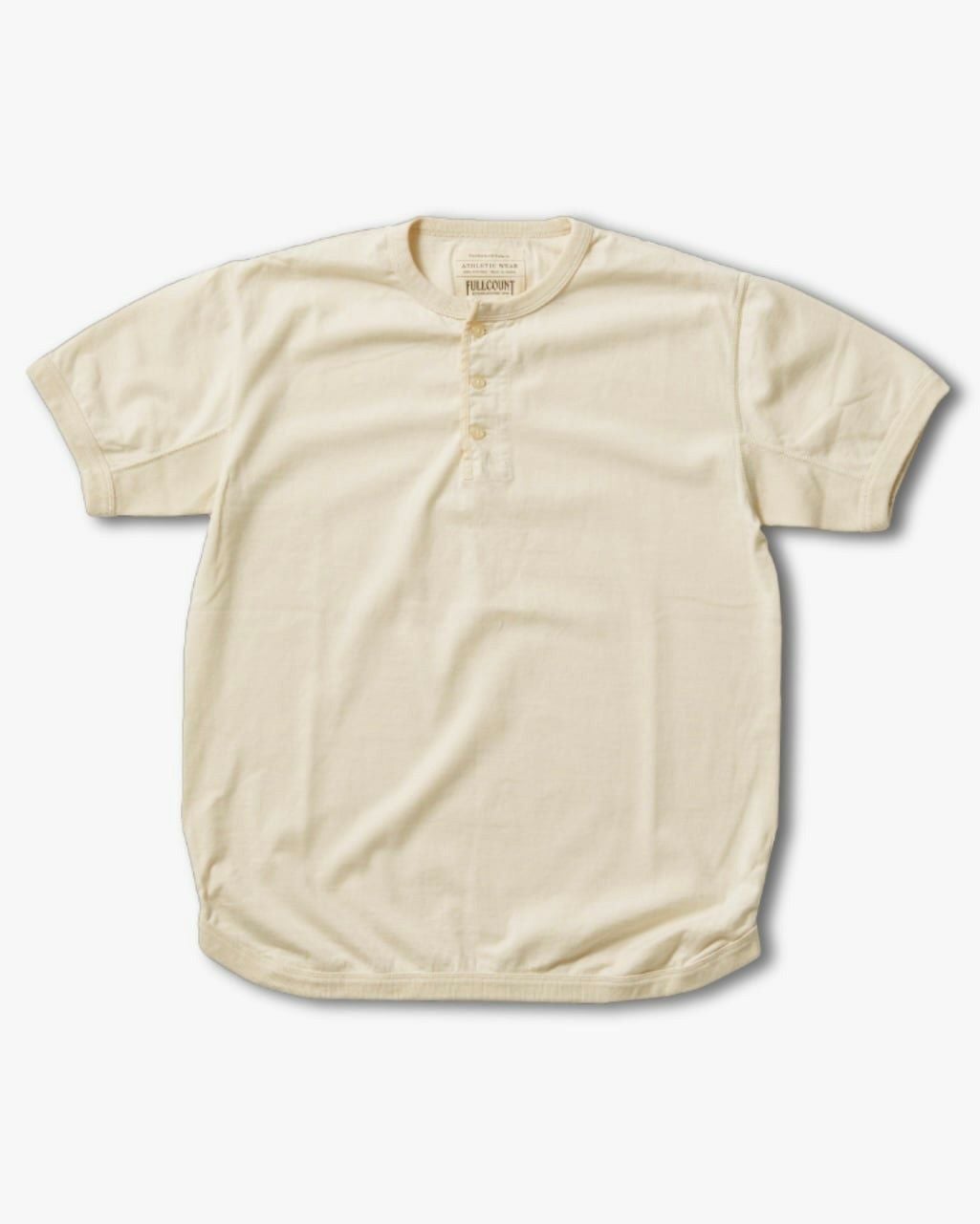 5222H-21】Flatseam Heavy Weight Henley T-Shirt（Ecru） | Classic
