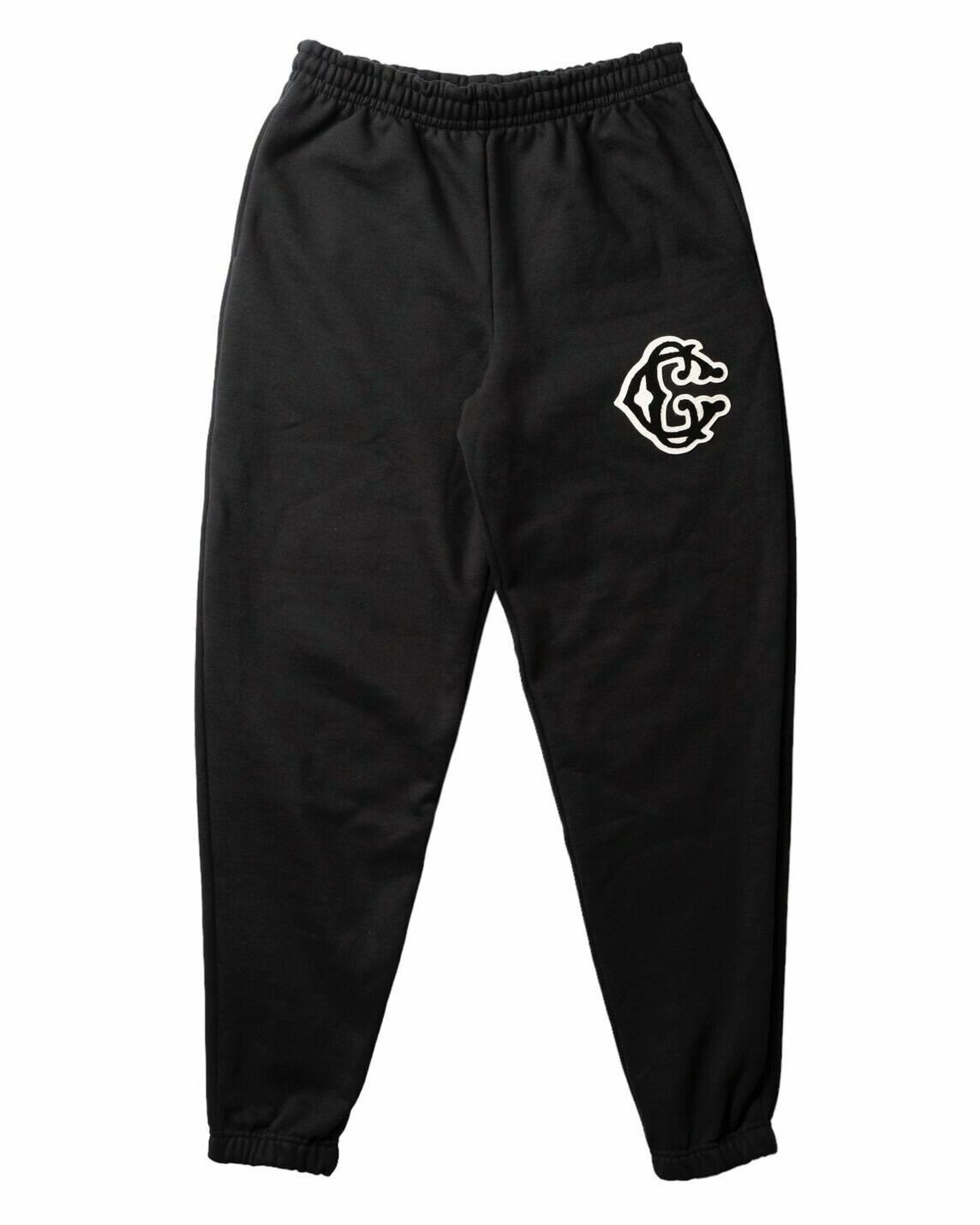 Classic【C】Logo wappen Sweat pants（Black） | Classic clothing