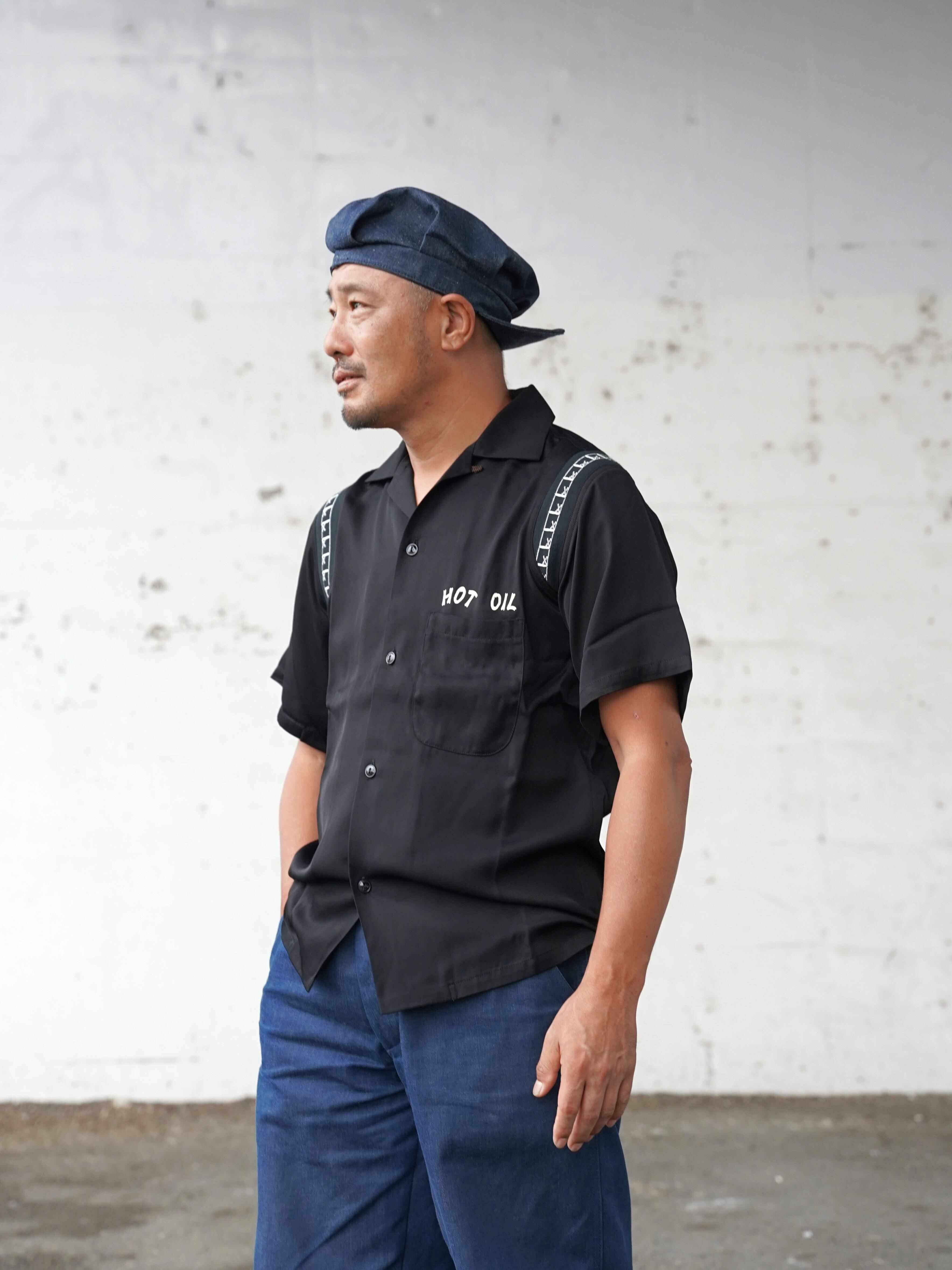 250114 S/S Bowling Shirt（Black） | Classic clothing