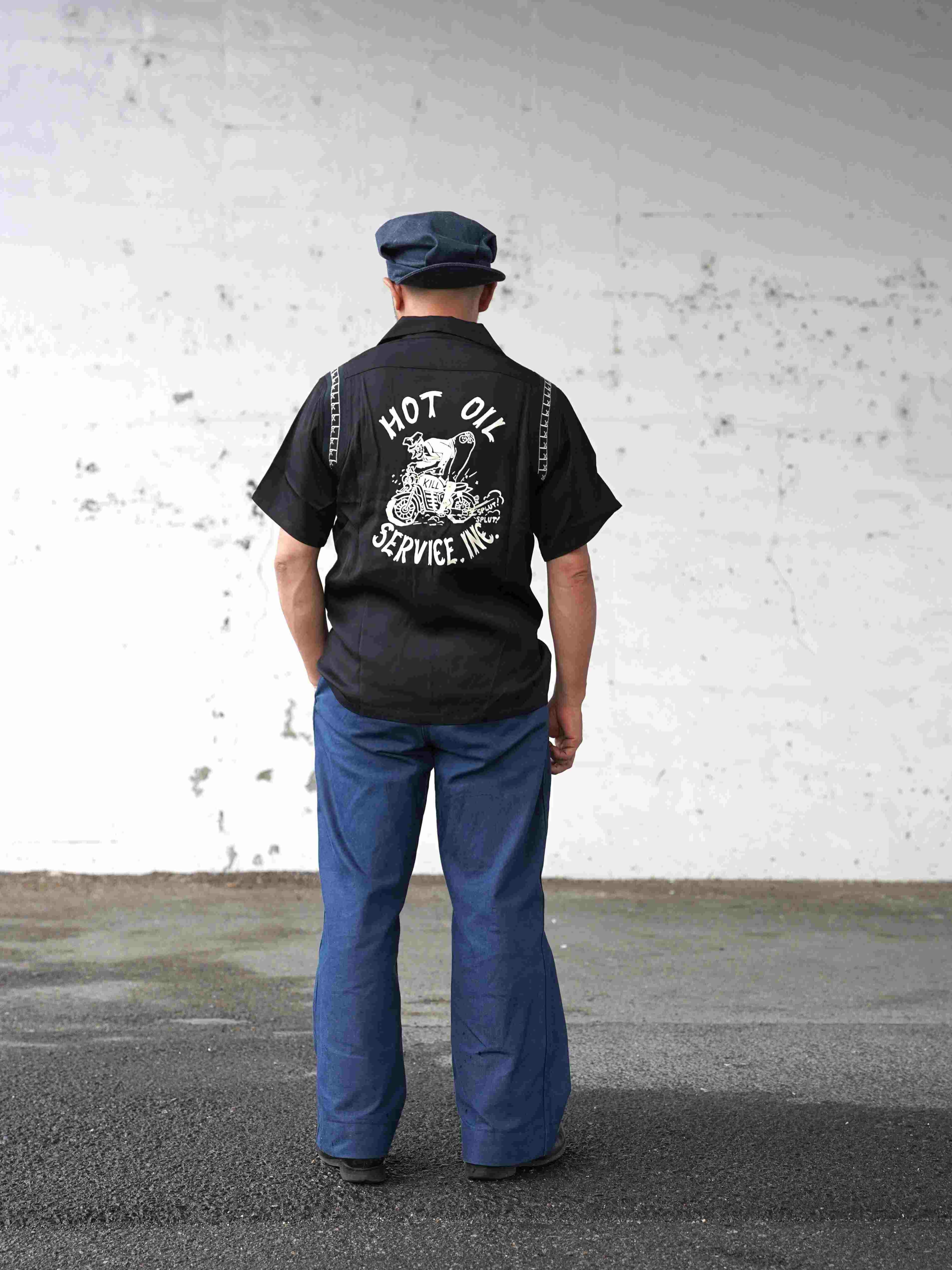 250114 S/S Bowling Shirt（Black） | Classic clothing