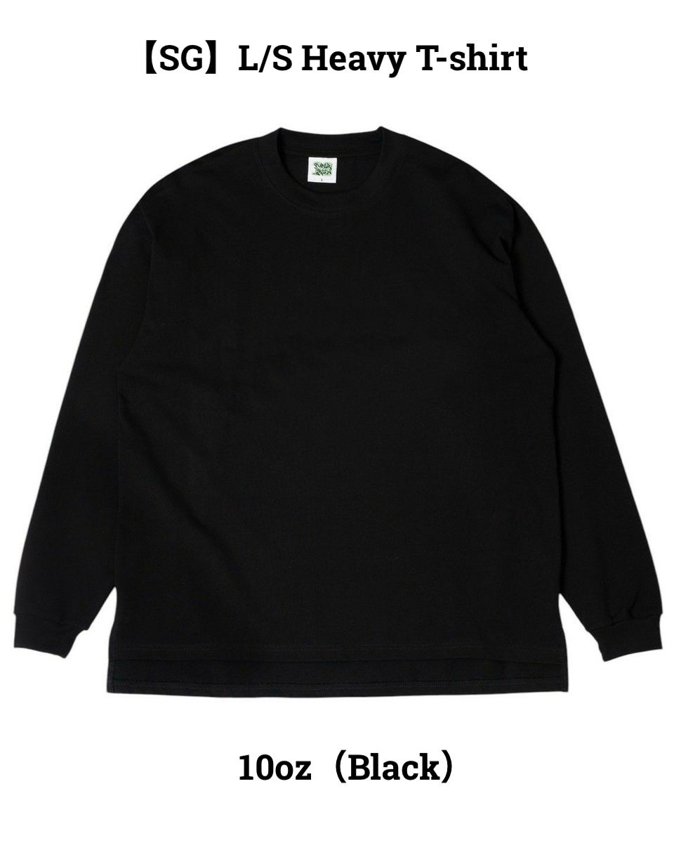 SG】Heavy L/S Pack T-shirt 10oz（Black） | Classic clothing