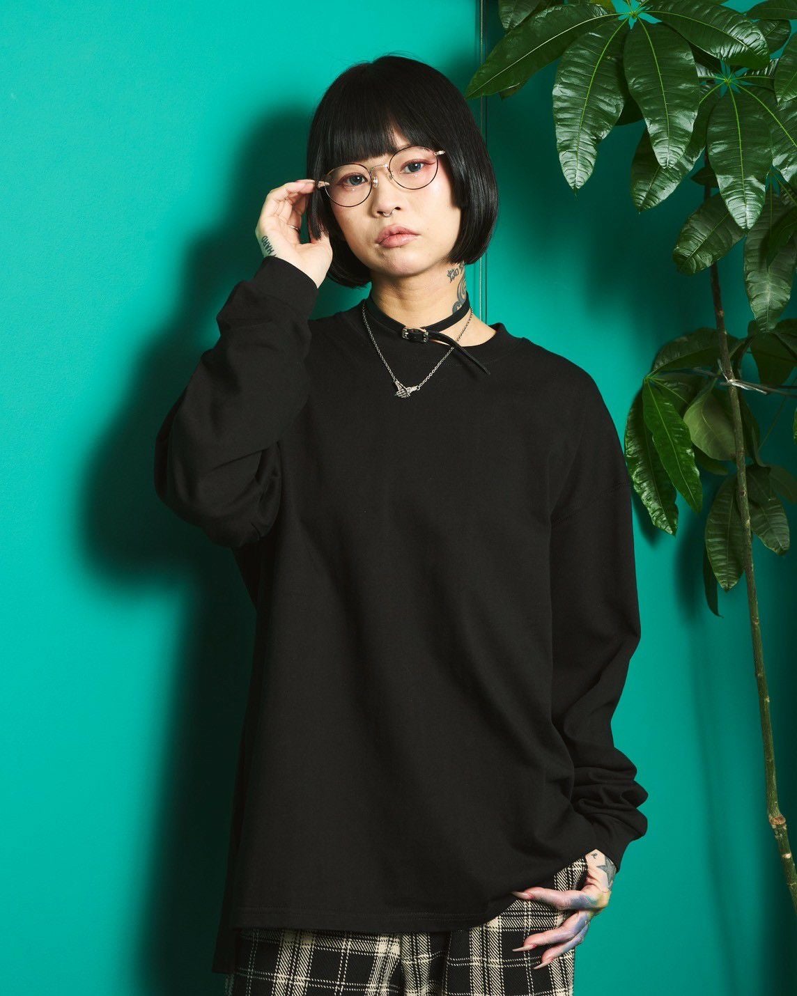 SG】Heavy L/S Pack T-shirt 10oz（Black） | Classic clothing