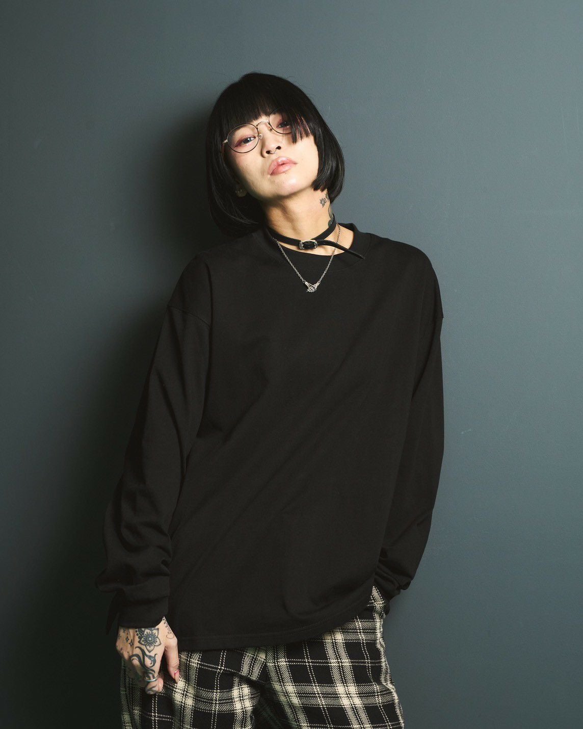 SG】Heavy L/S Pack T-shirt 10oz（Black） | Classic clothing