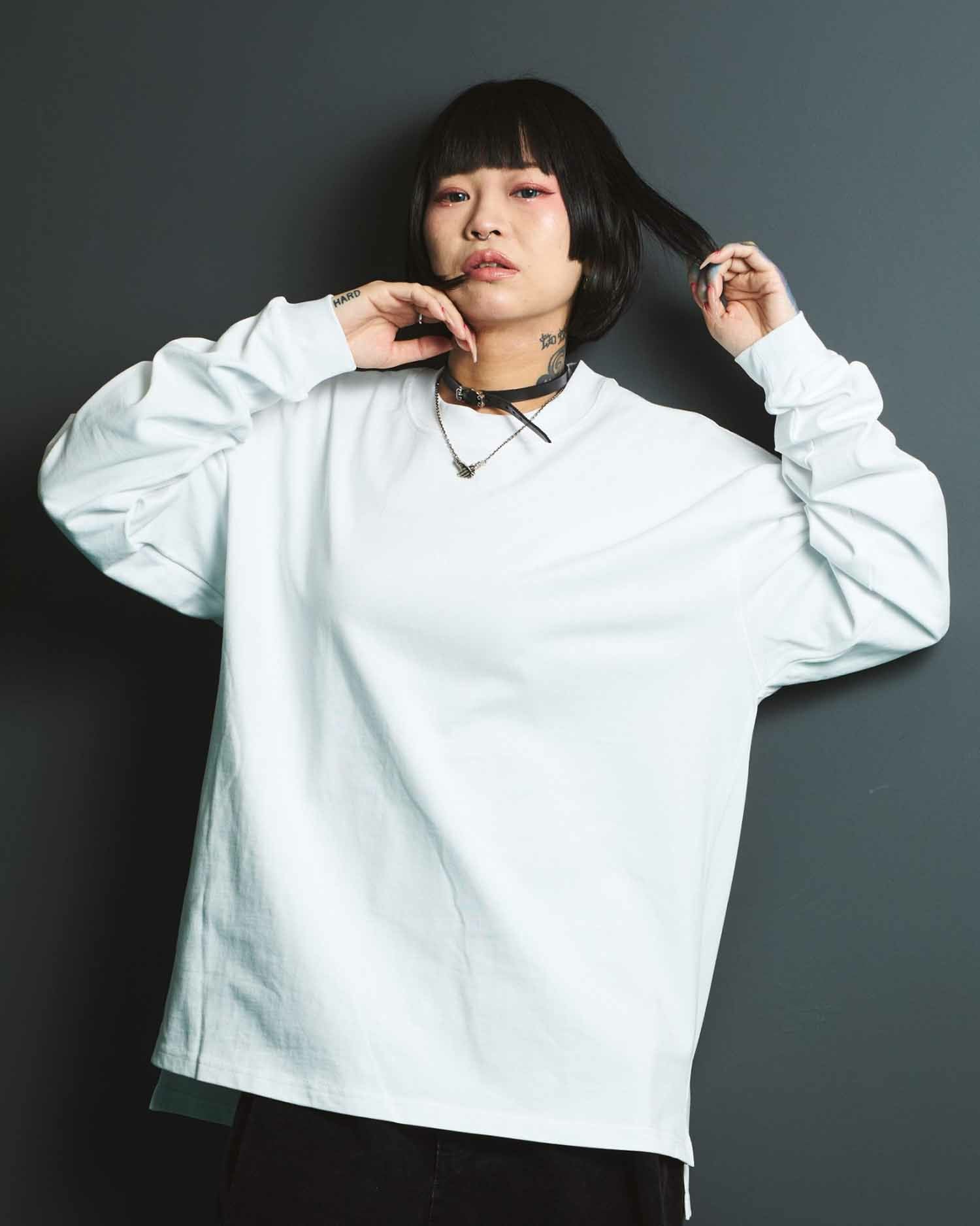SG】Heavy L/S Pack T-shirt 10oz（White） | Classic clothing