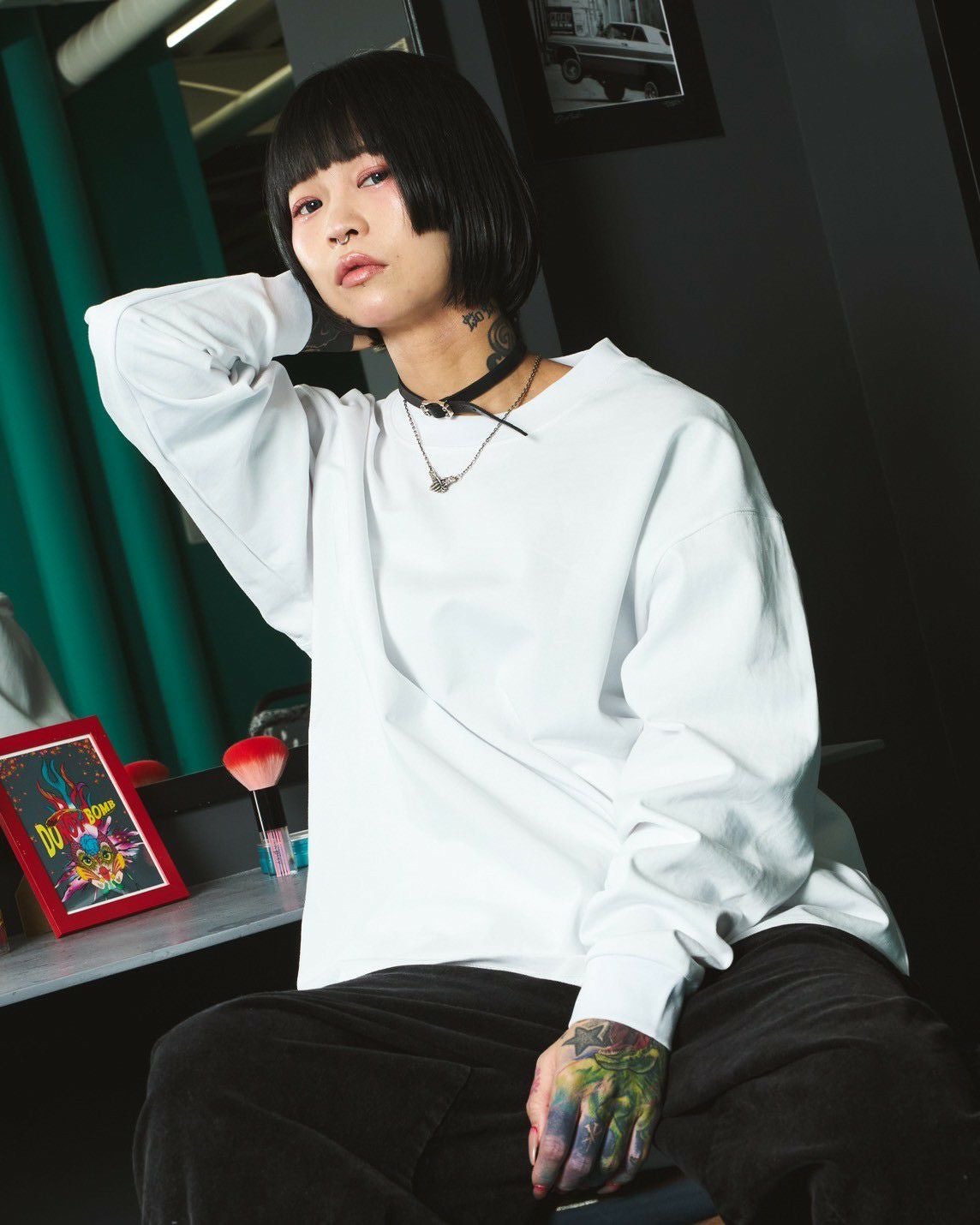 SG】Heavy L/S Pack T-shirt 10oz（White） | Classic clothing
