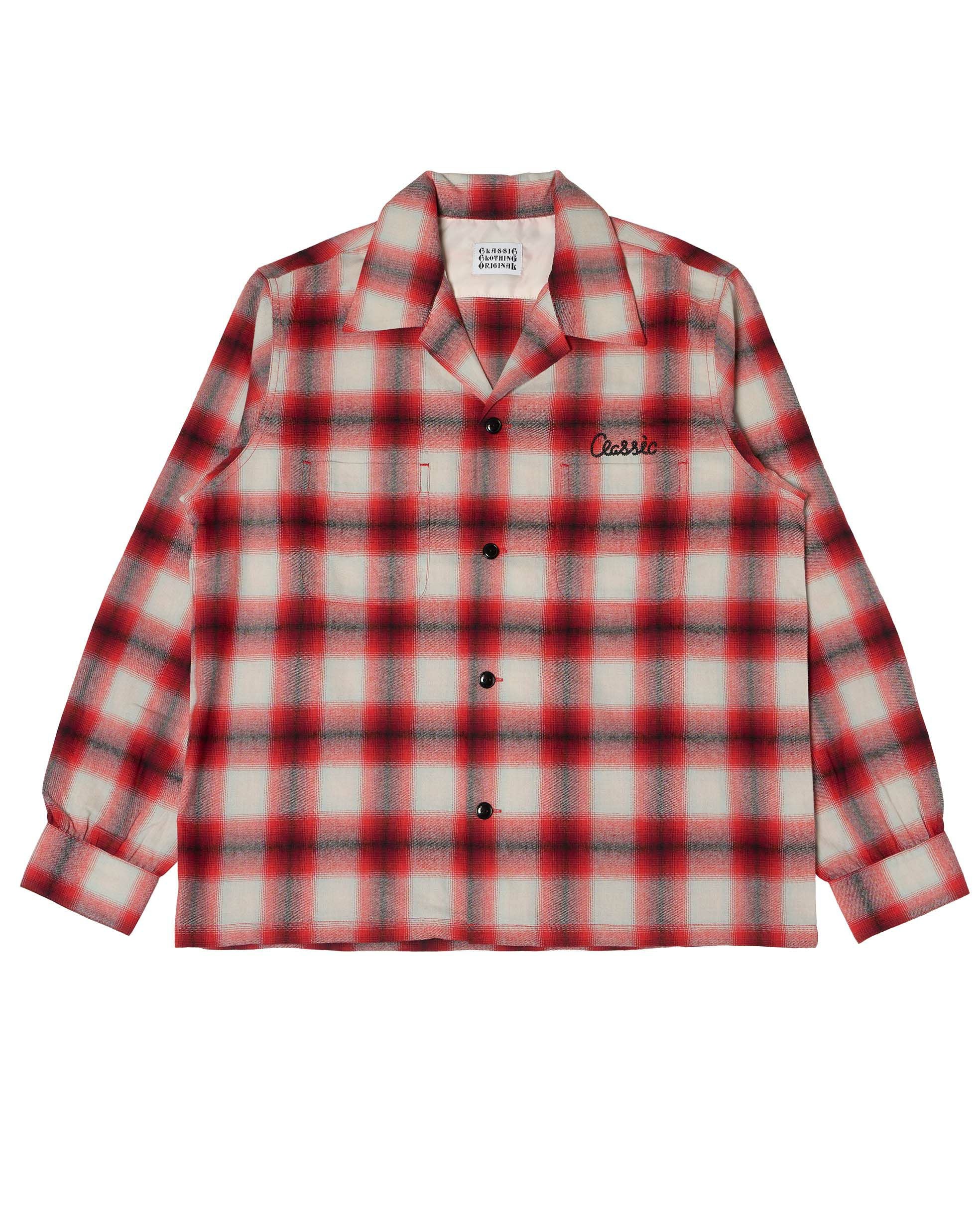 OG Ombre Check Shirt（Red） | Classic clothing