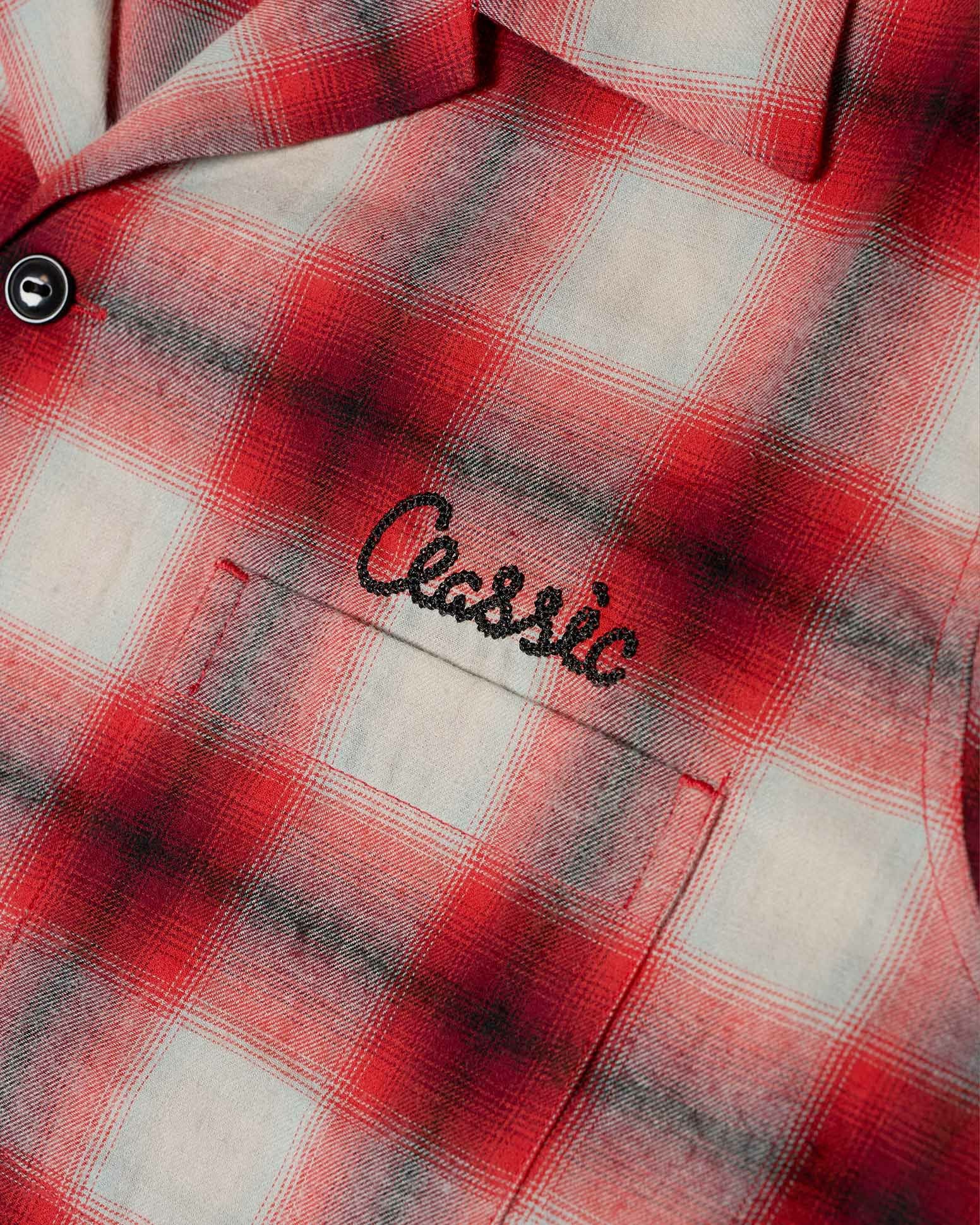 OG Ombre Check Shirt（Red） | Classic clothing