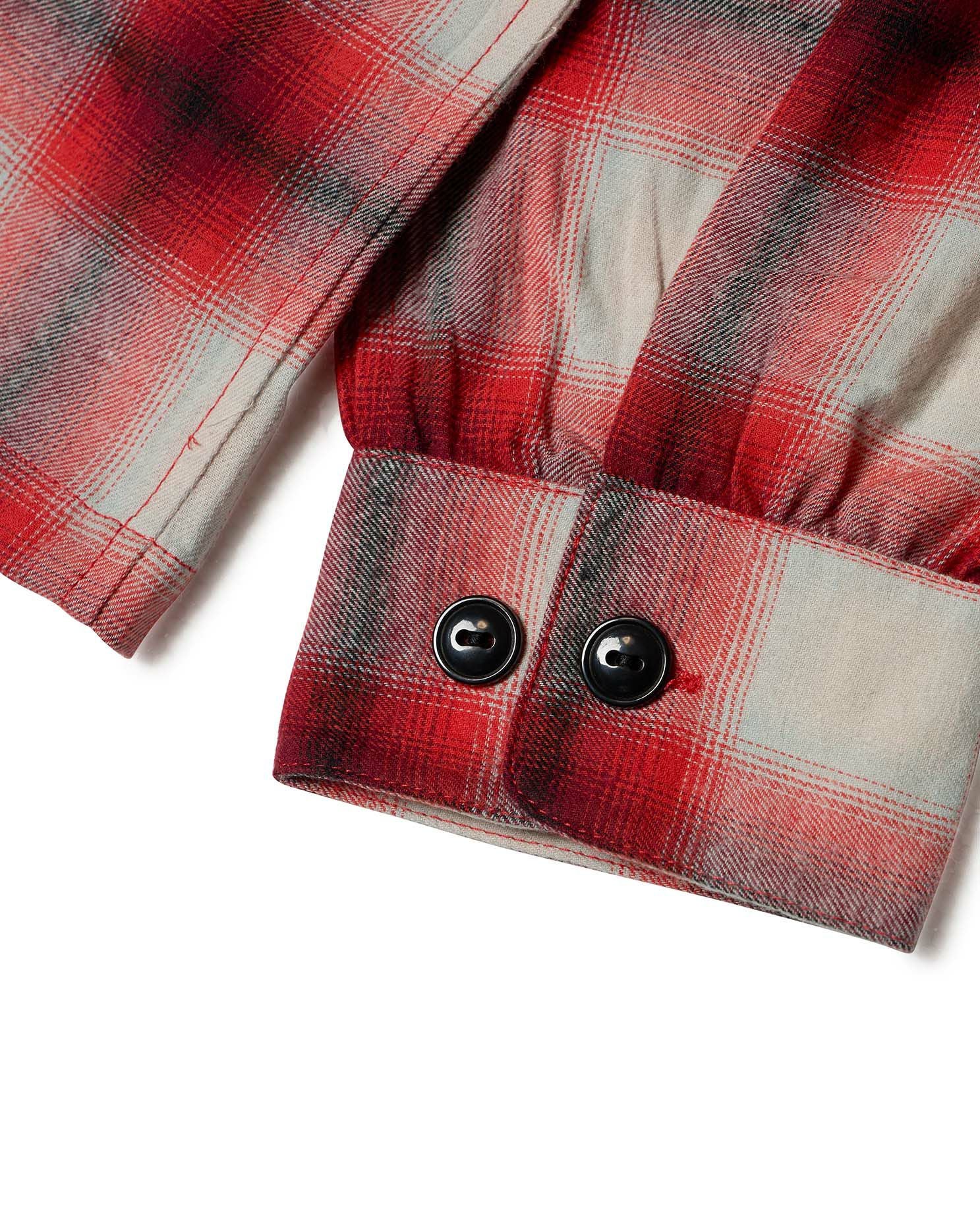 トップス Subculture OMBRE CHECK SHIRT / RED SIZE1 OG Ombre Check Shirt（Red） | Classic clothing