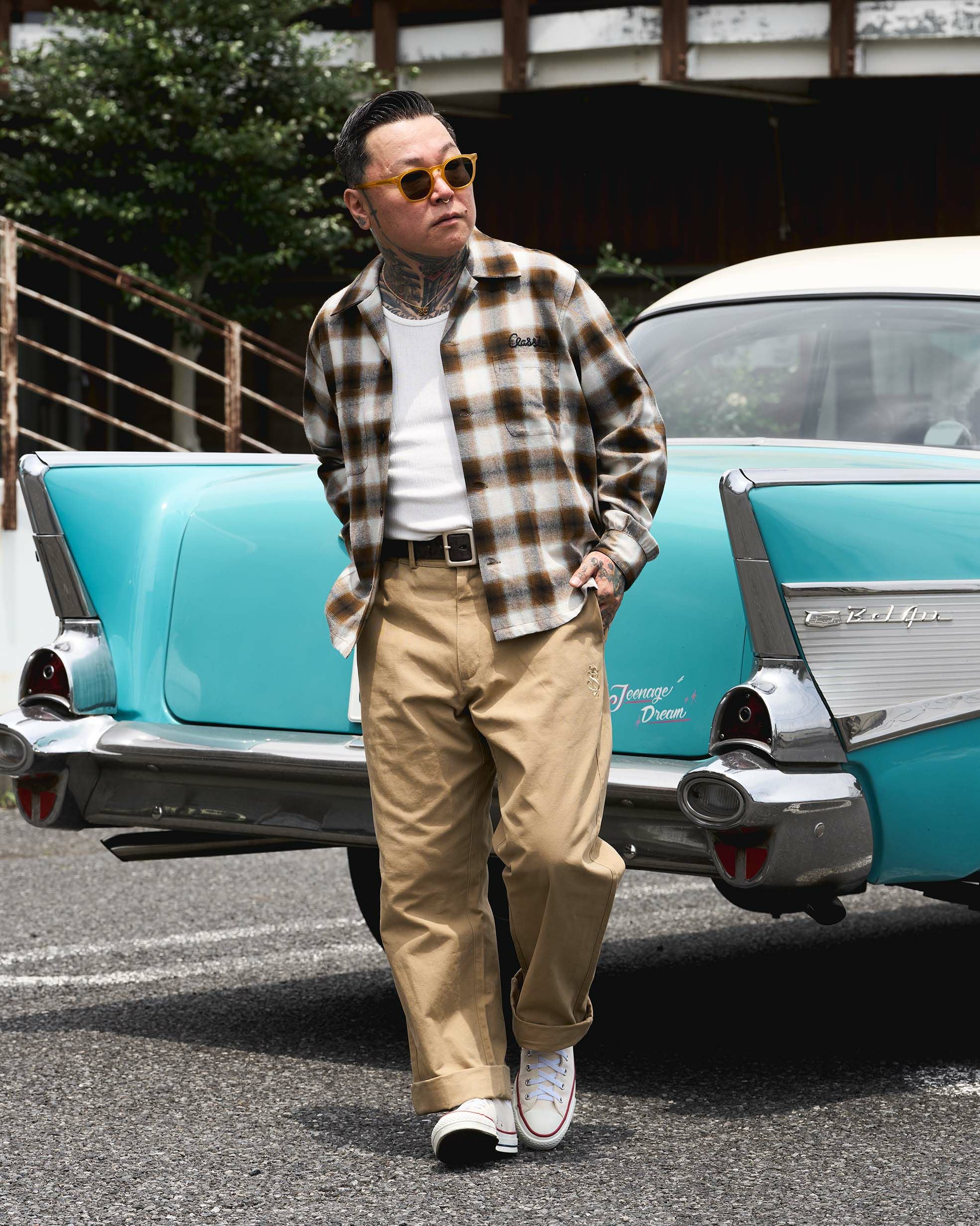 OG Ombre Check Shirt（Brown） | Classic clothing