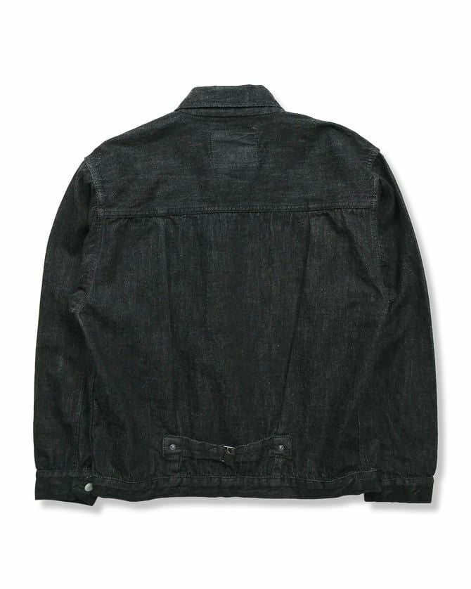 2107BKSS Type 1 Black Denim Jacket (Super Smooth) | Classic clothing
