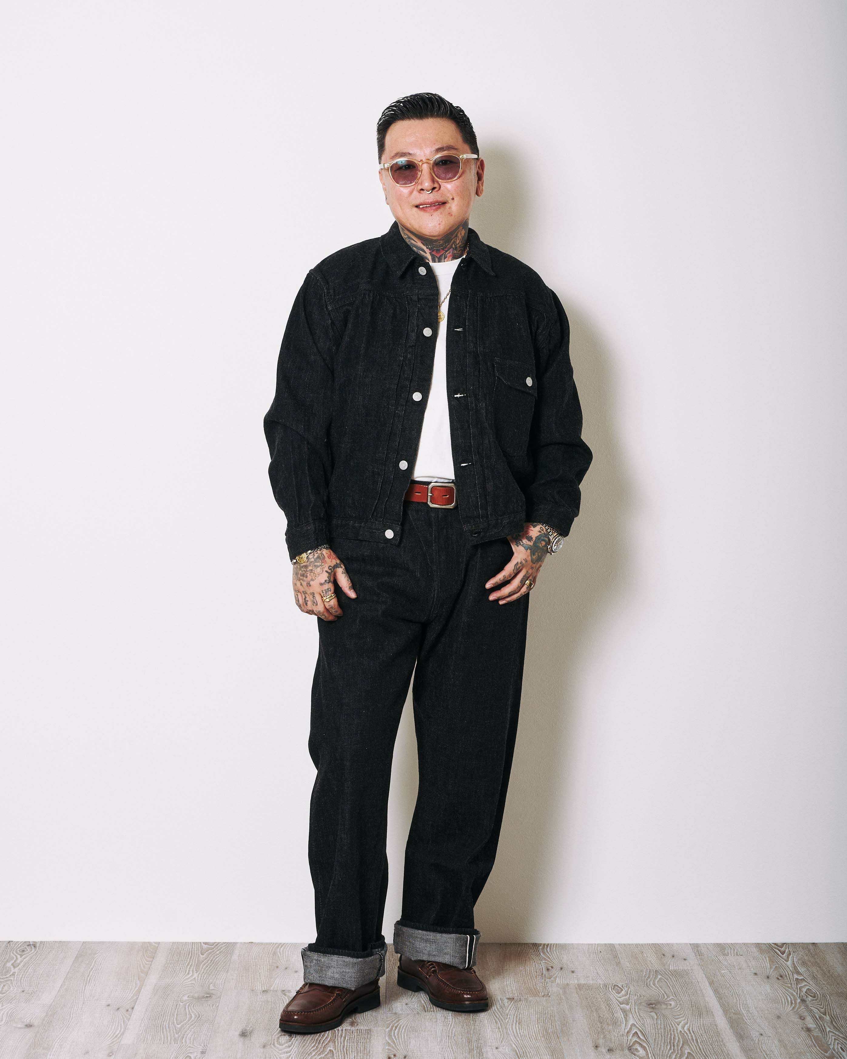 2107BKSS Type 1 Black Denim Jacket (Super Smooth) | Classic clothing
