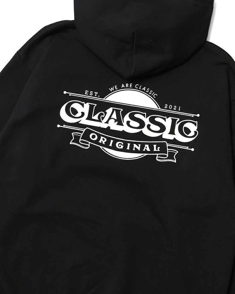 Flag Hoodie（Black） | Classic clothing