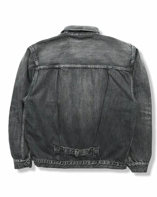 2107BKSSHW Type 1 Black Denim Jacket Dartford (Super Smooth