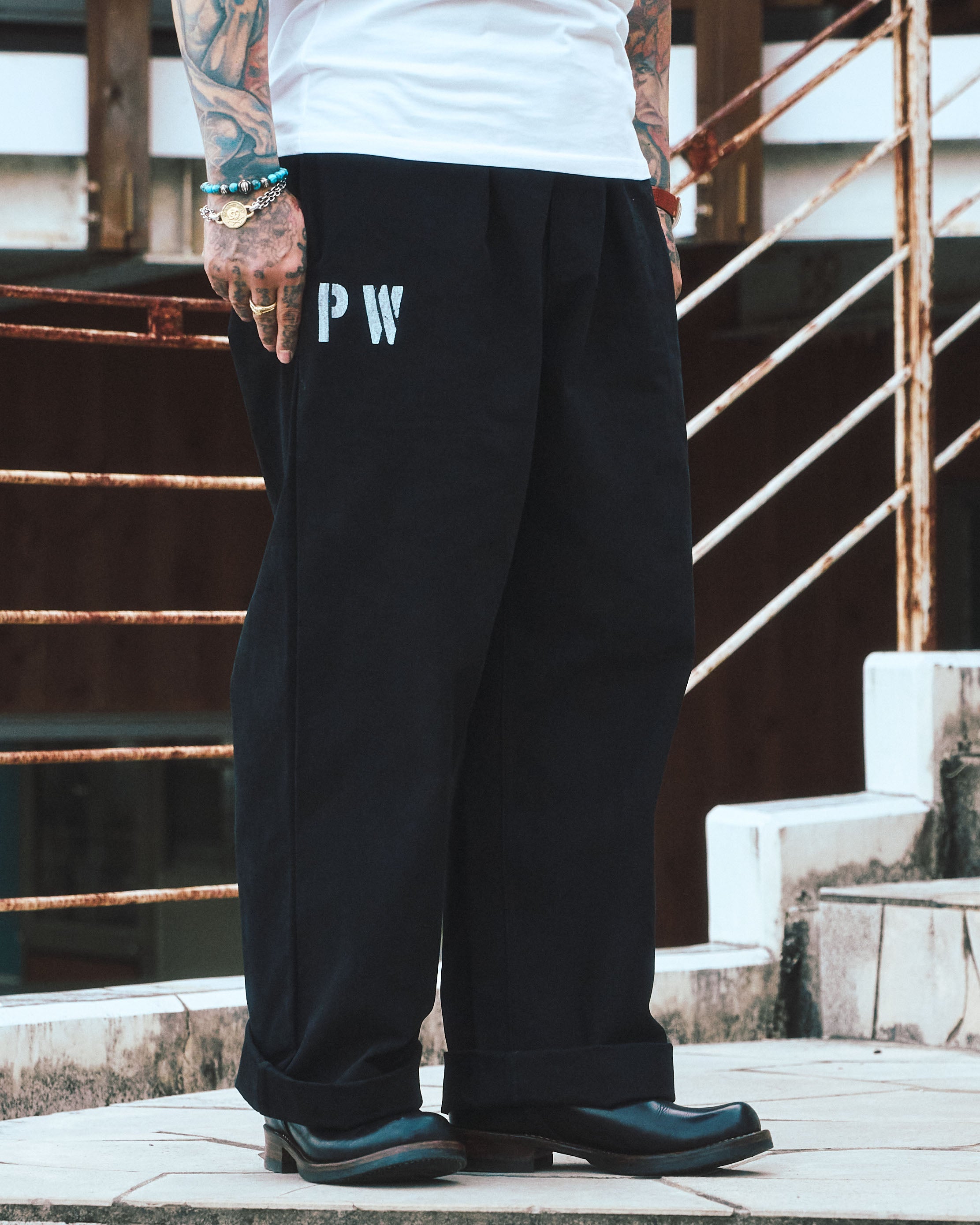 OG prisoner pants（Black） | Classic clothing
