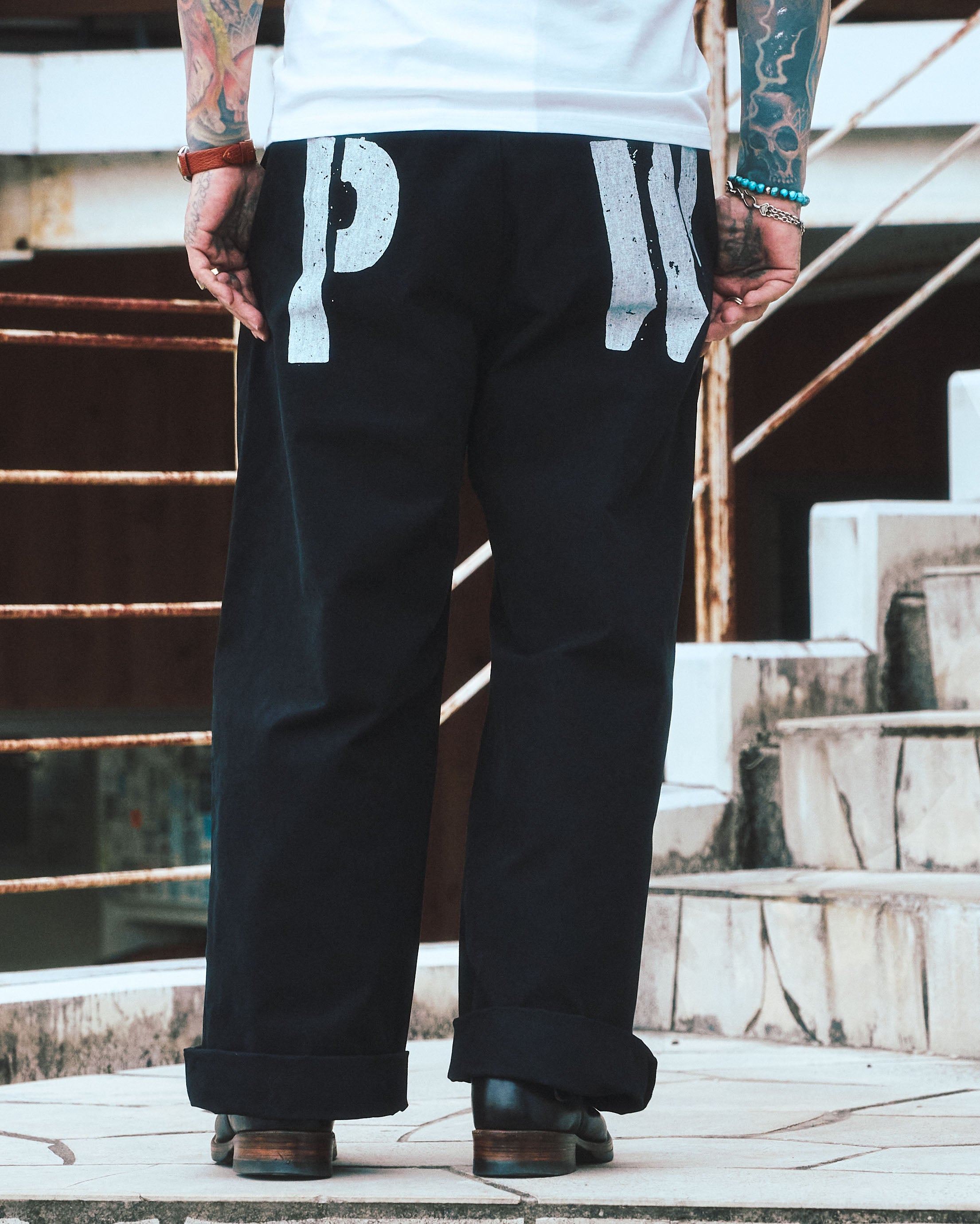 OG prisoner pants（Black） | Classic clothing