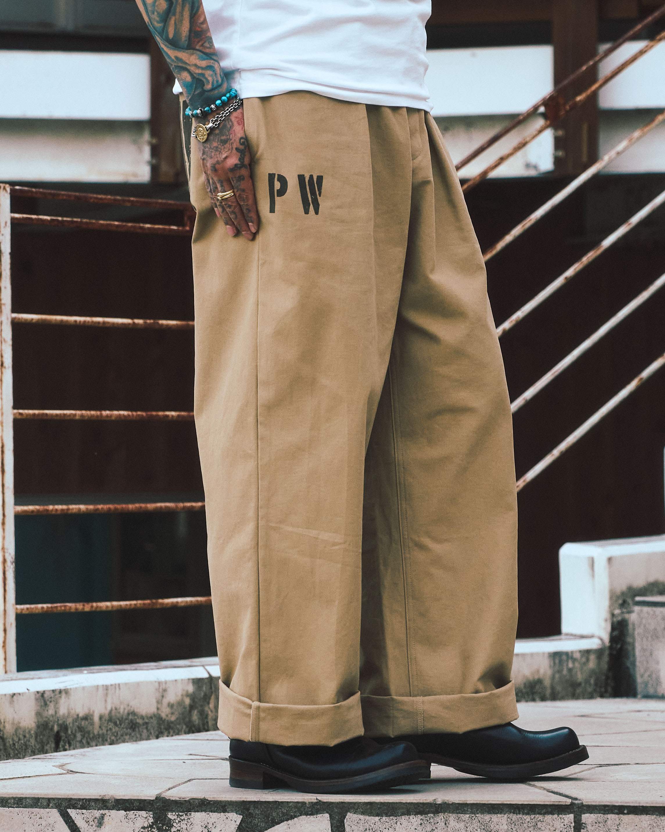 OG prisoner pants（Brown） | Classic clothing