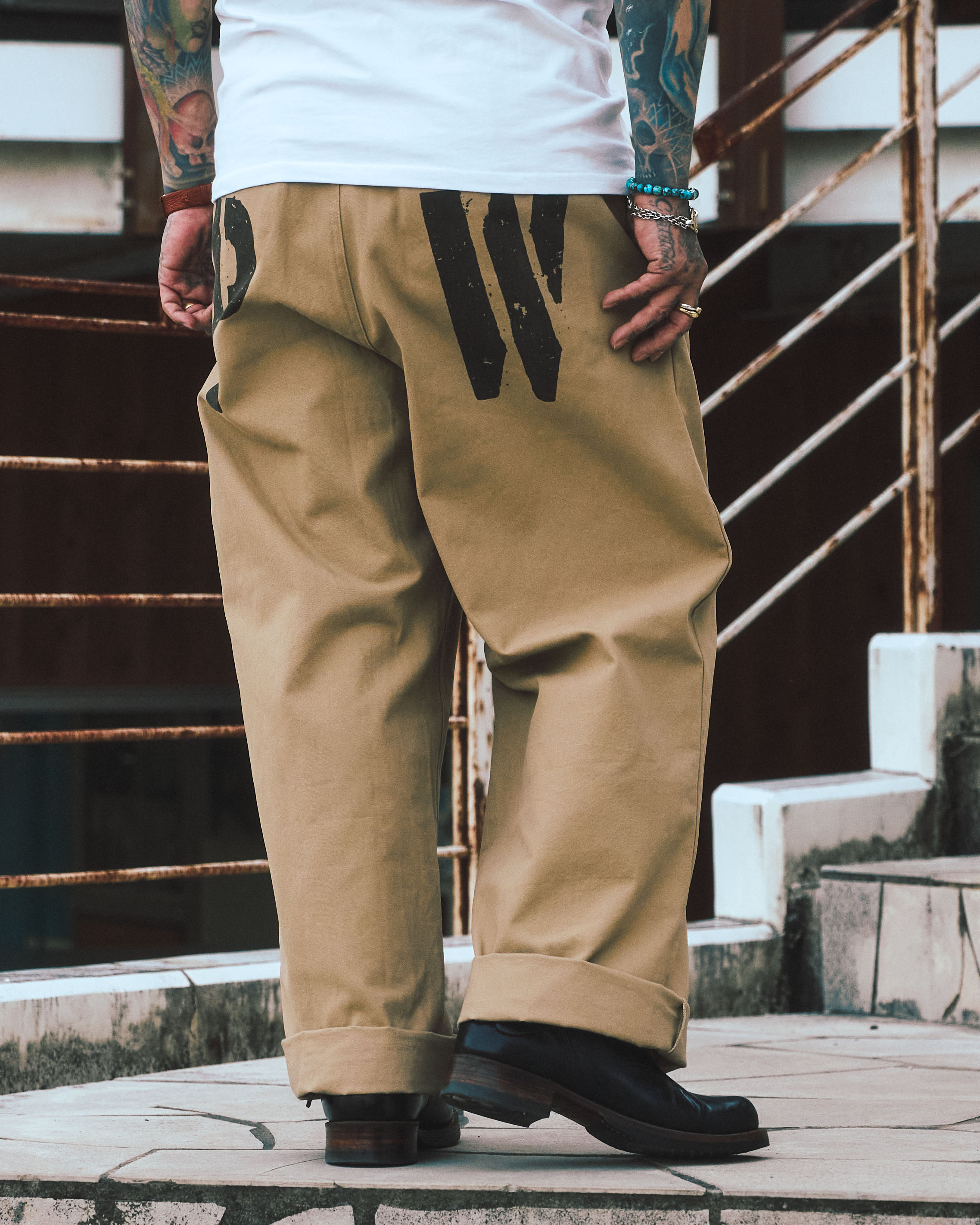 OG prisoner pants（Brown） | Classic clothing