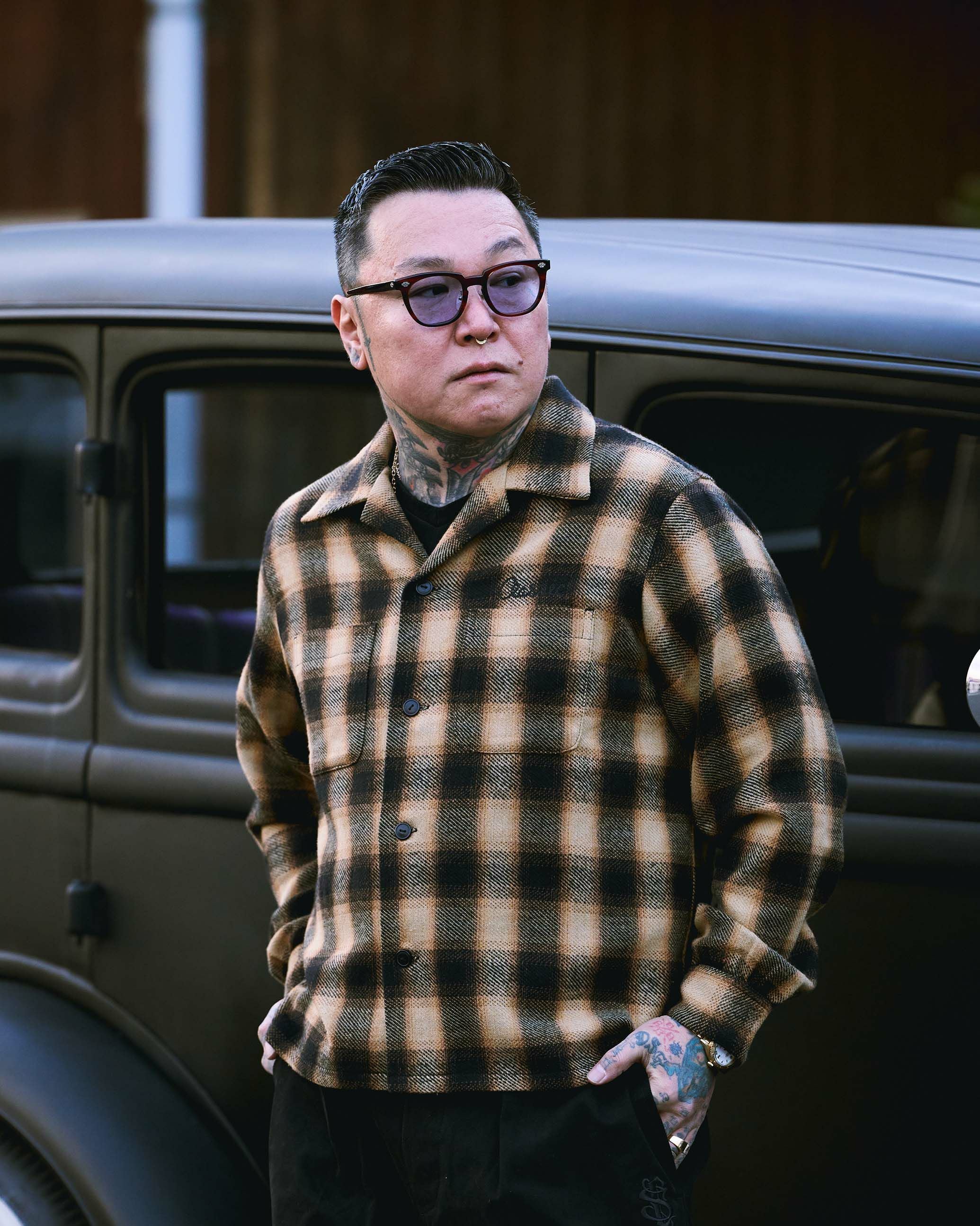 クラシッククロージング セットアップ 彫だい XL ベージュ Classic clothing