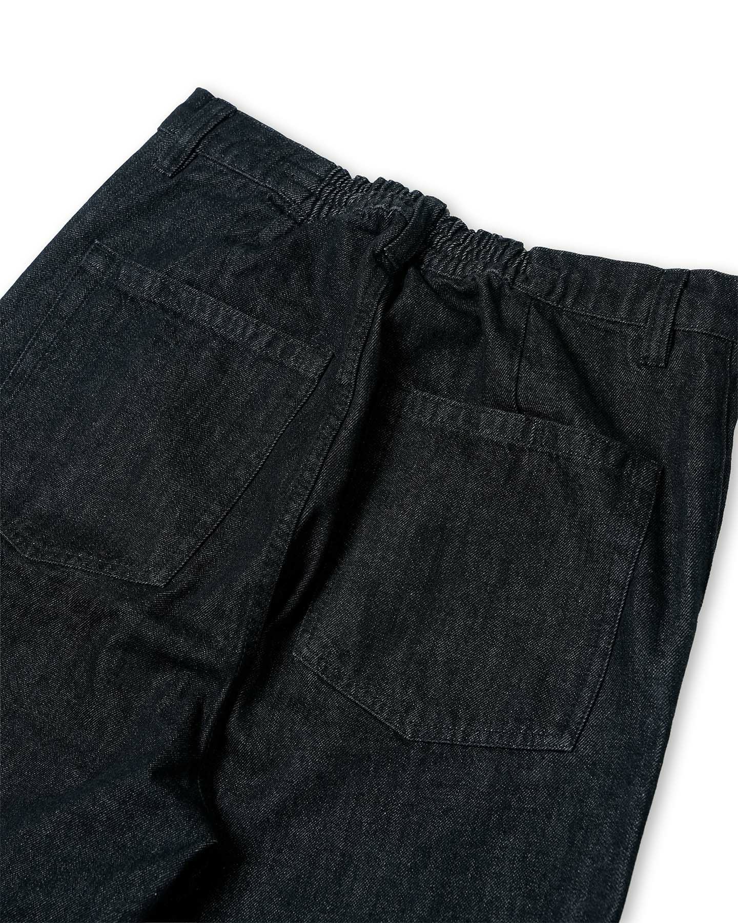 SG Wide denim pants（Black） | Classic clothing