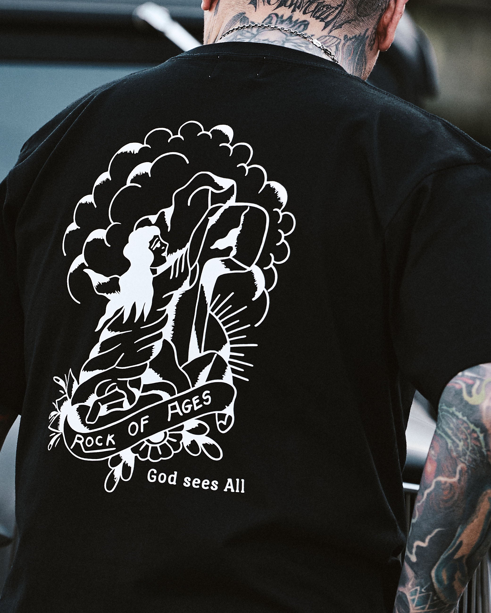 2COLOR】Rock of Ages S/S T-shirt | Classic clothing