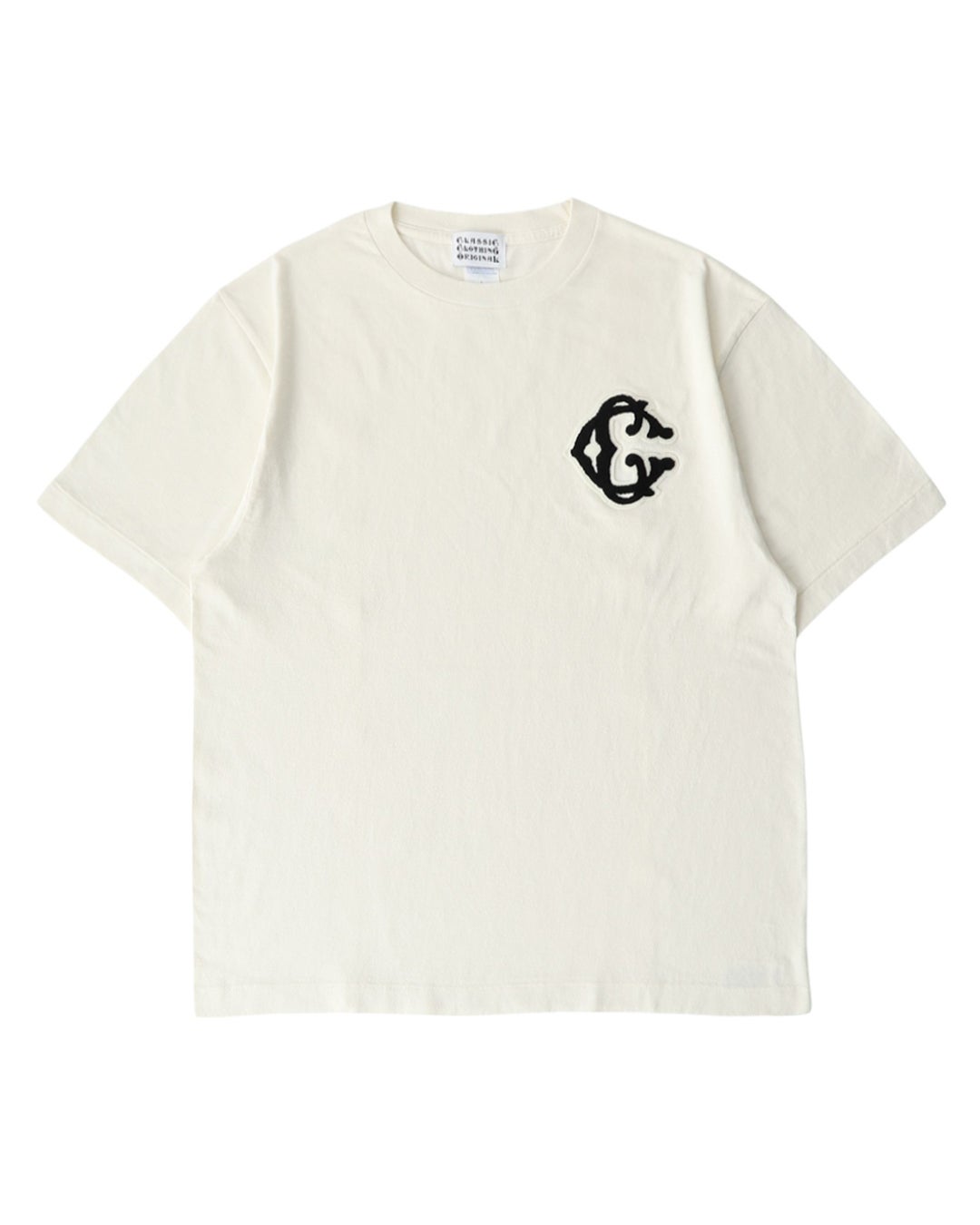 2COLOR】Classic【C】Logo wappen S/S T-shirt | Classic clothing