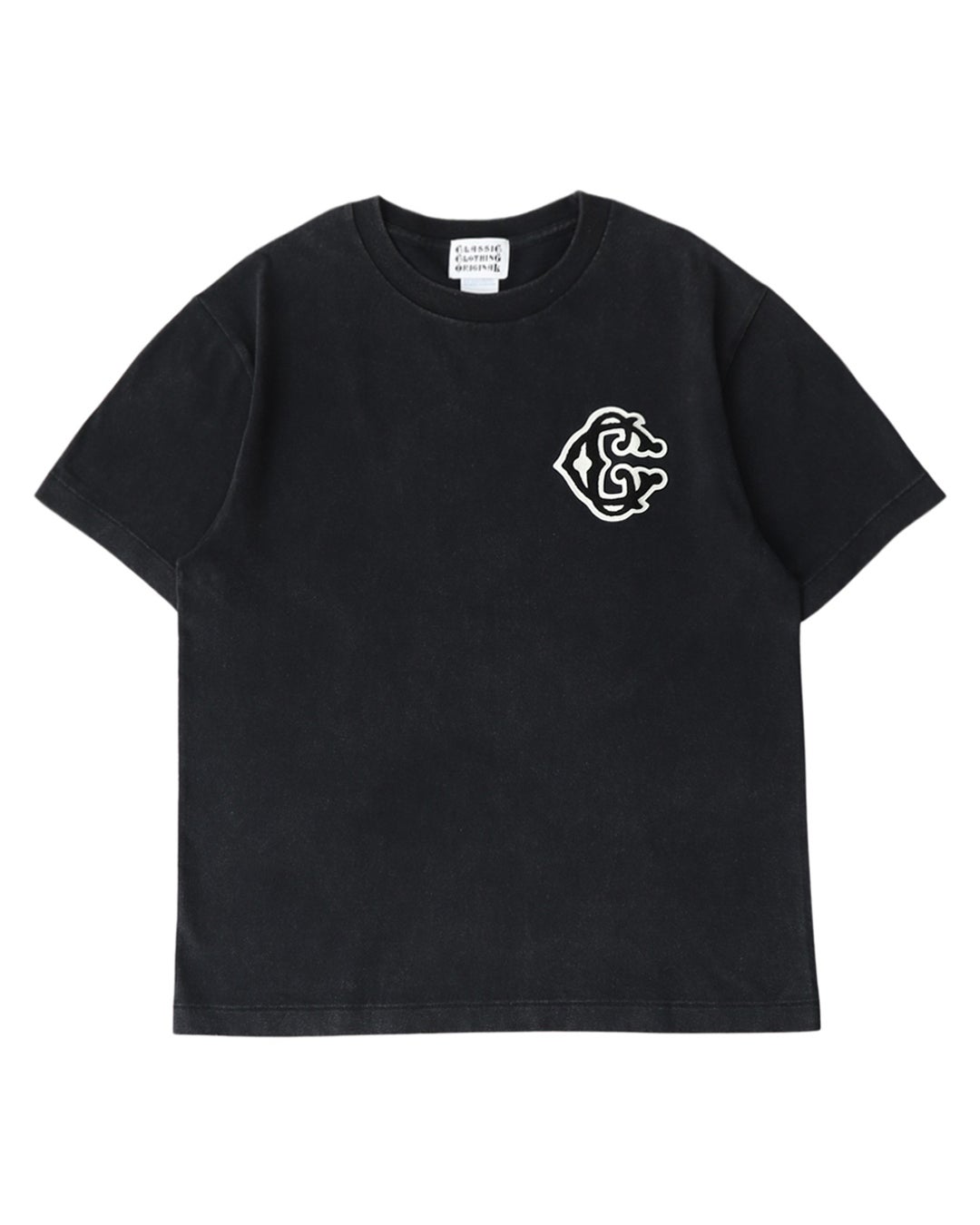 2COLOR】Classic【C】Logo wappen S/S T-shirt | Classic clothing