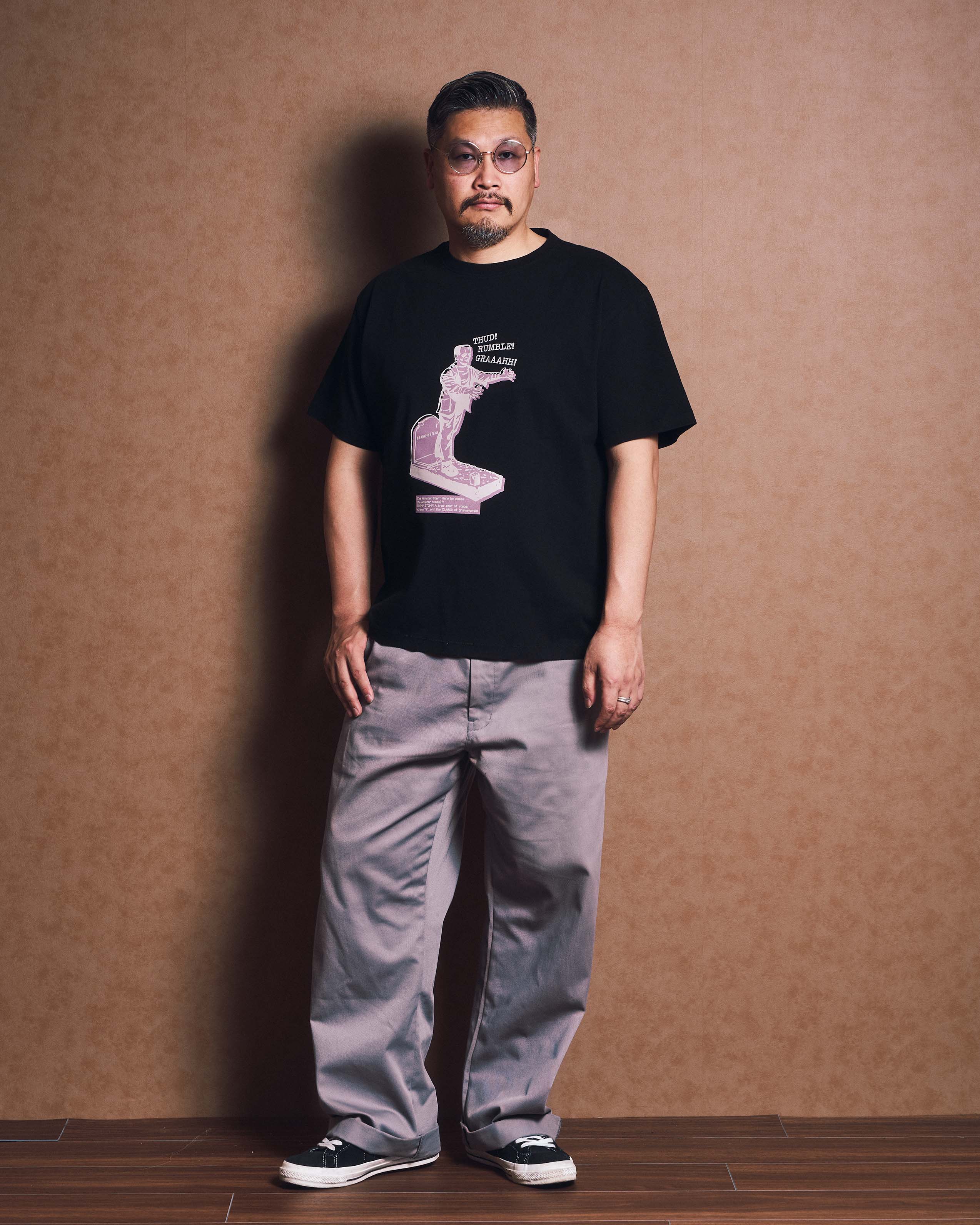 Vintage モリンフェンTシャツ　mtg Shirt XL Morinfen 2COLOR】26SS MT-009 MONSTOR PLASTIC MODEL ”FRANKENSTEIN” S/S Tee