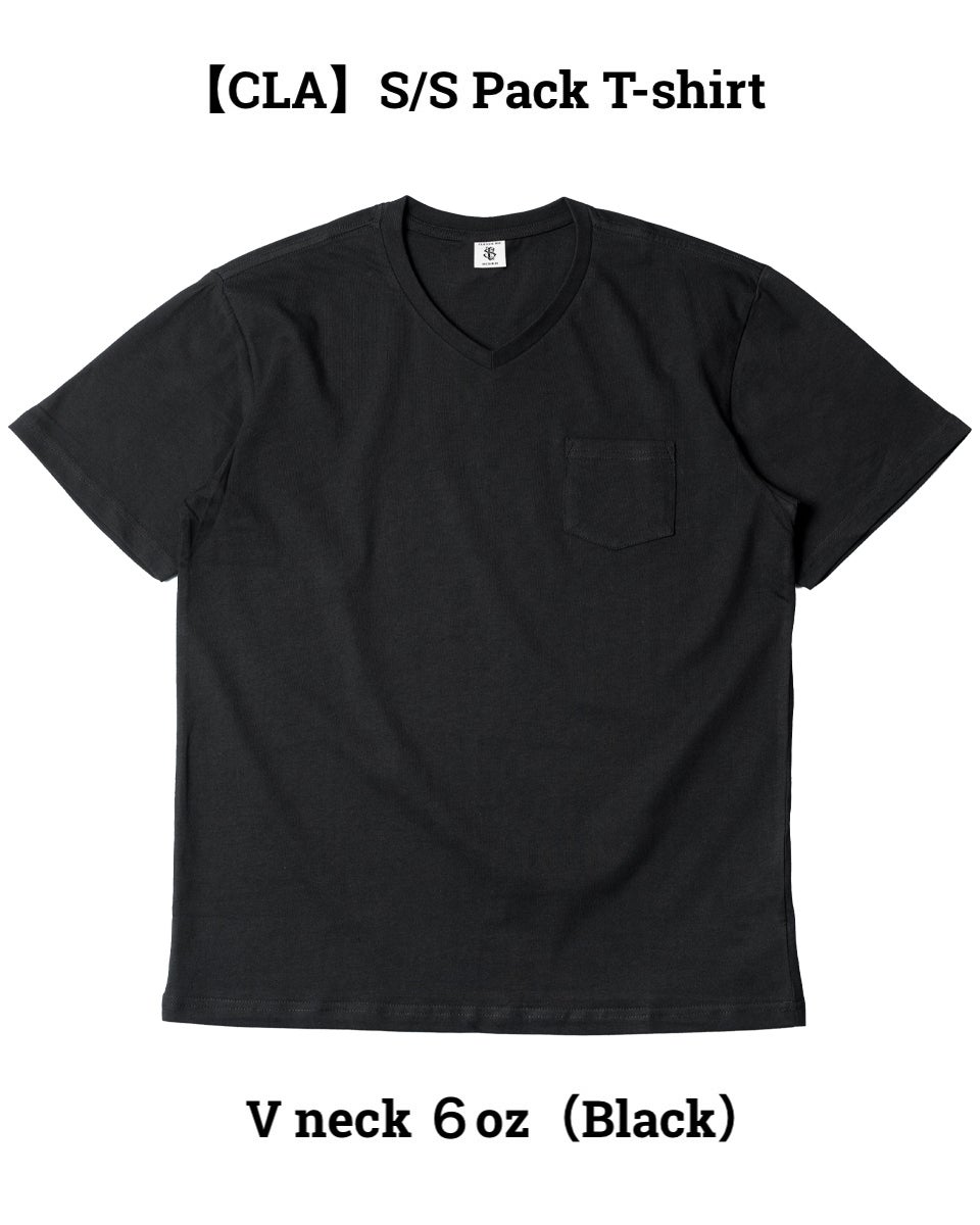 CLA】 S/S Pack T-shirt V-neck 6oz【2COLOR】 | Classic clothing