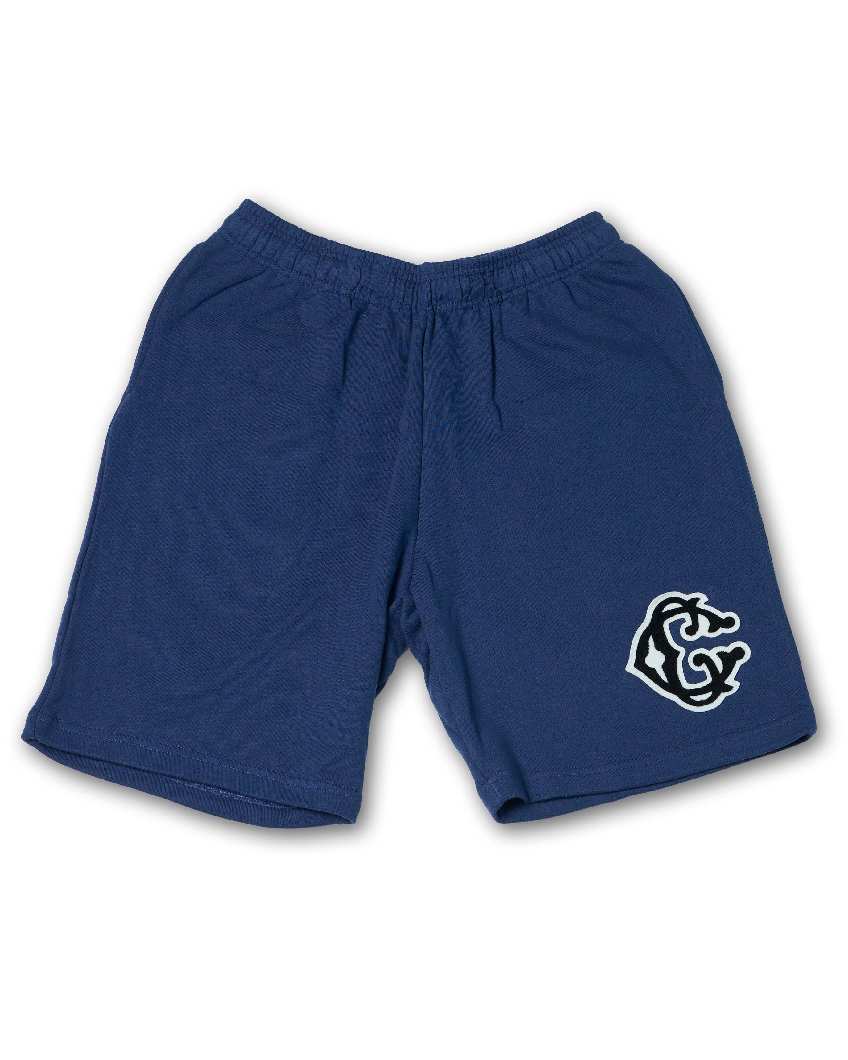 2COLOR】Classic【C】Logo wappen Sweat shorts | Classic clothing