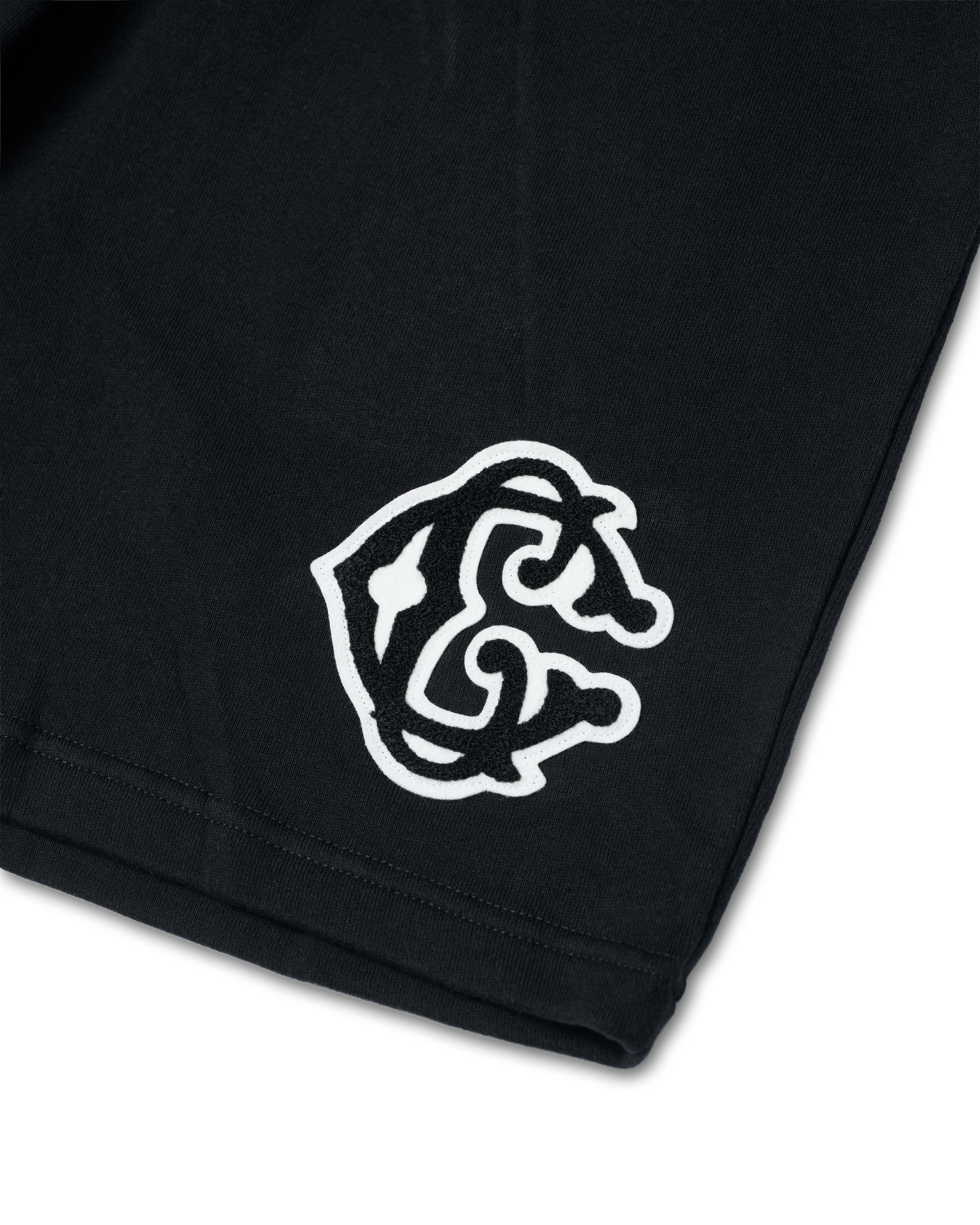 2COLOR】Classic【C】Logo wappen Sweat shorts | Classic clothing