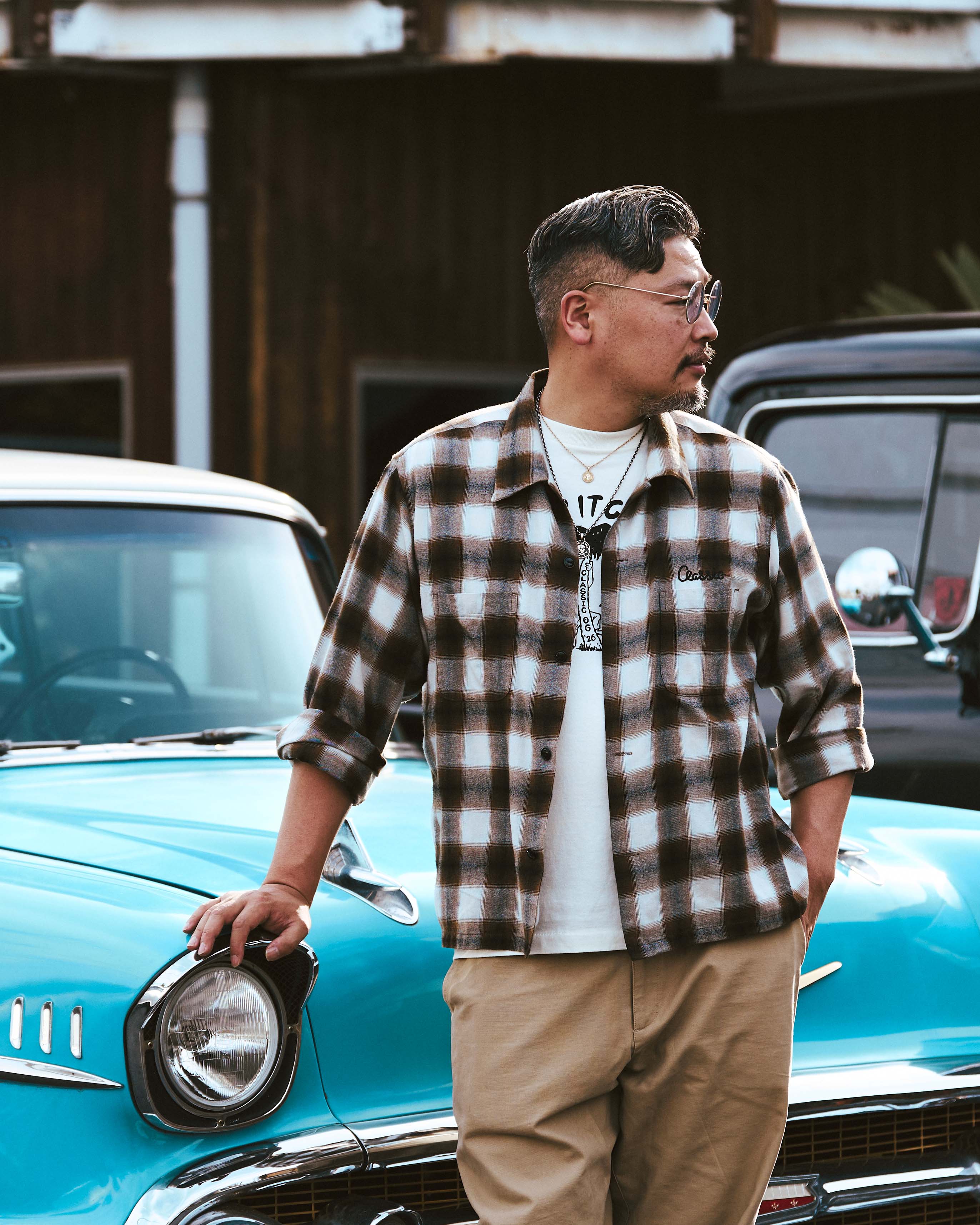 3COLOR】OG Ombre Check Shirt | Classic clothing